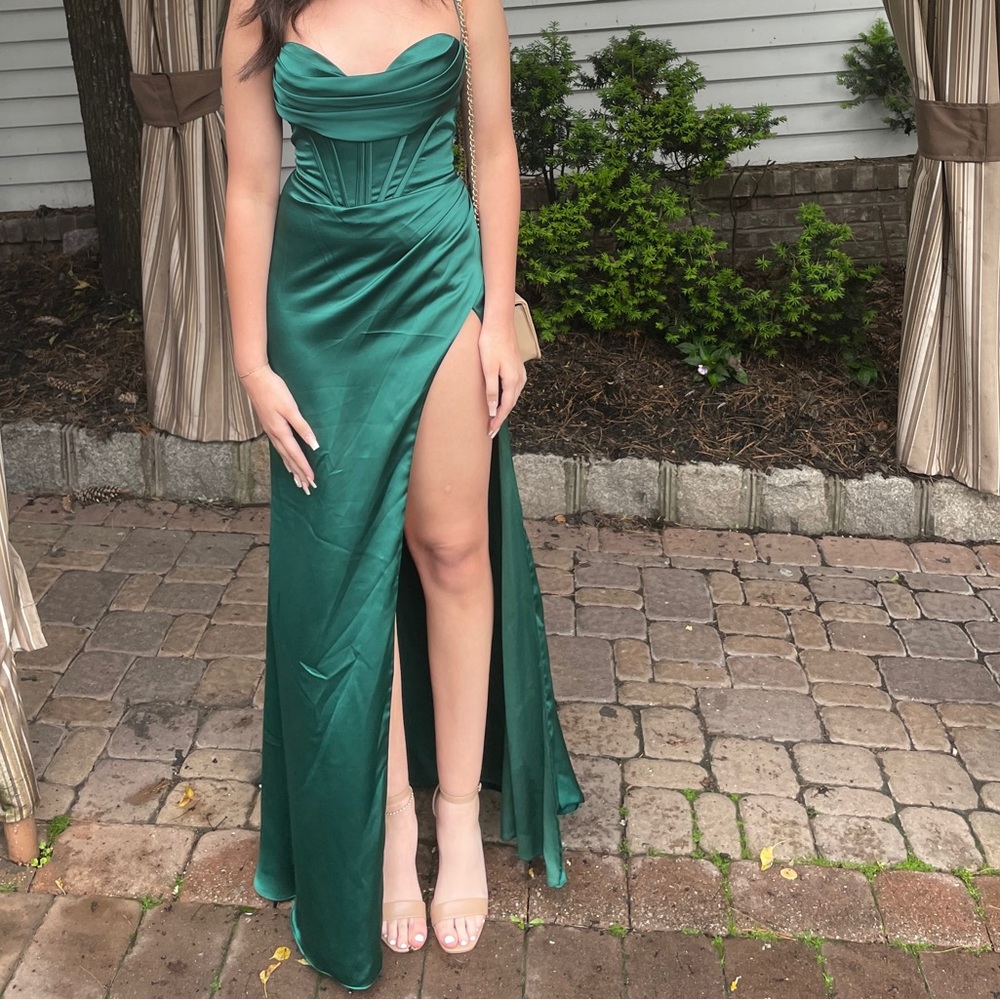 Prom dress worn once! Beautiful green dress